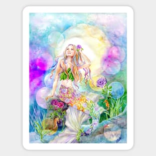 Sea Rose Mermaid Sticker